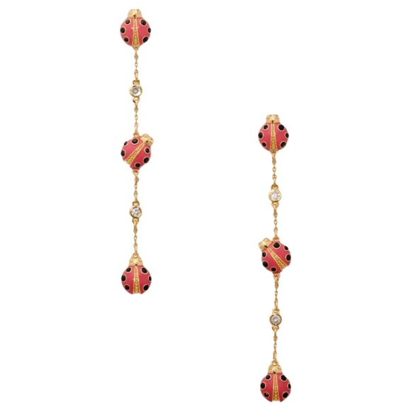 KATE SPADE • Ladybug Linear Earrings - Picture 1 of 4
